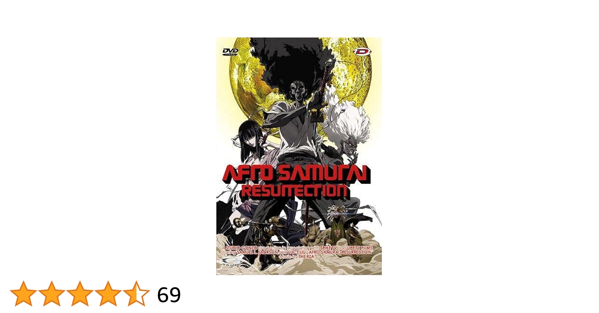 (未使用･未開封品)　AFRO SAMURAI 劇場版 [DVD] sdt40b8 Amazon.co.jp: AFRO SAMURAI 劇場版 [DVD] : サミュエル・L