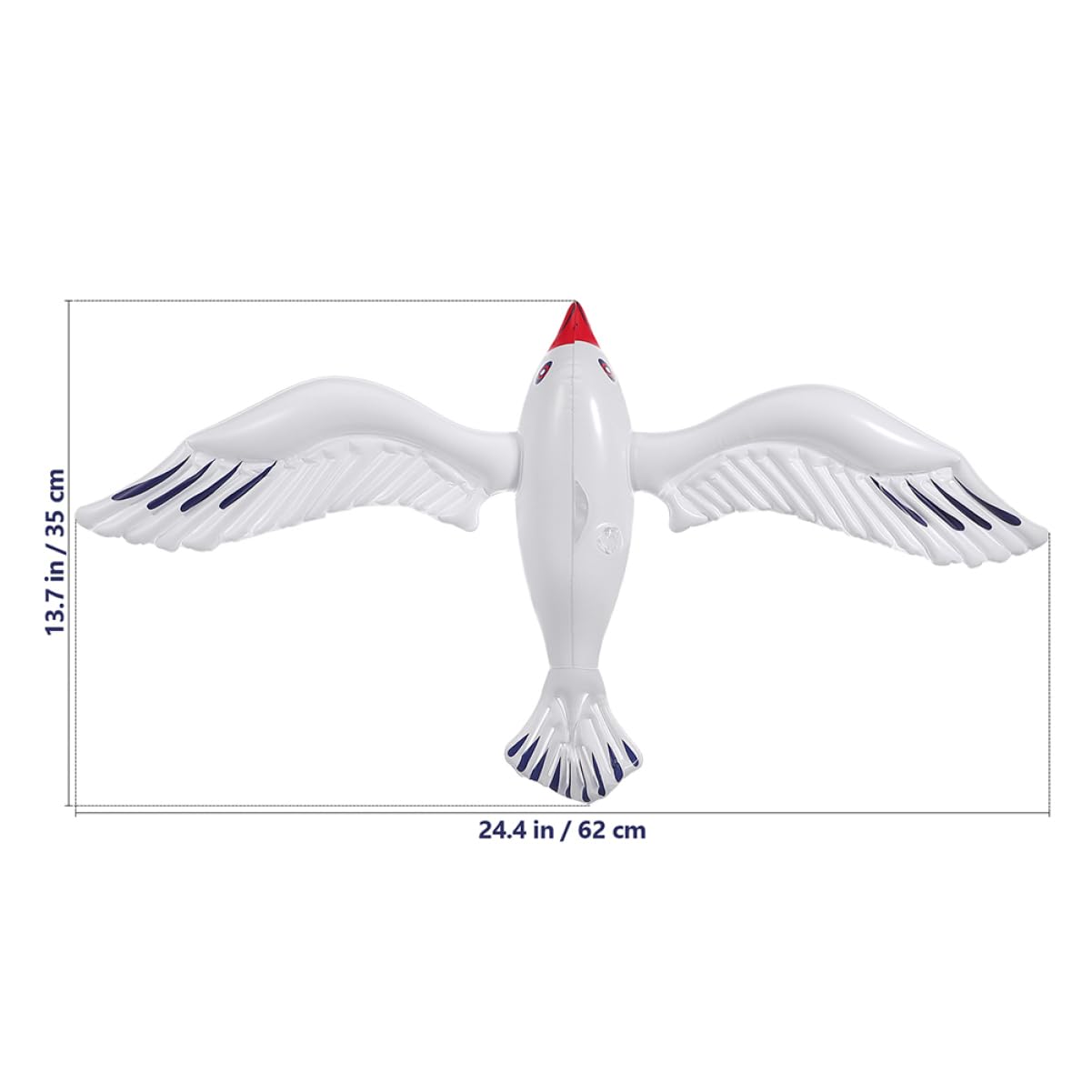 YARNOW Unique Seagull Hanging Decorations 7pcs Inflatable Seagulls for Summer Nautical Decorations