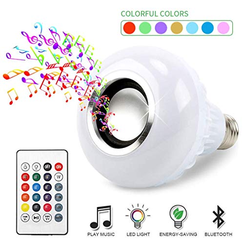 BSOD LED RGB Color Bulb Light E27 Bluetooth Control Smart Music Audio Speaker