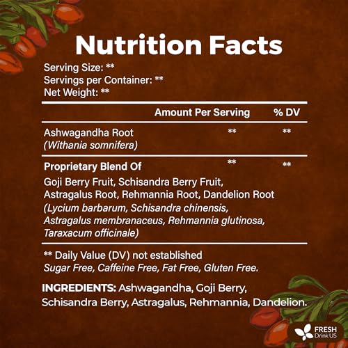 Image of FreshDrinkUS, Ginseng Kidney Tea - 15 Packs of Herbal Detox & Vitality Support | 100% Natural Roots & Berries | Caffeine-Free | Adaptogenic Blend for Energy, Kidney Health, and Wellness