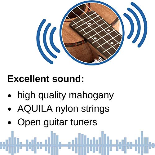 Cascha Ukulélé Soprano Set Enfants Adultes Ukulélé Kit de démarrage 3 plectres Ukulélé Soprano Premium Acajou 21 pouces… - Les Beatles, Paul McCartney, John Lennon, RIngo Starr, George Harrison Cascha Ukulélé Soprano Set Enfants Adultes Ukulélé Kit de démarrage 3 plectres Ukulélé Soprano Premium Acajou 21 pouces… – Image 4
