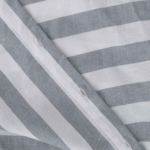 Womens Striped Button Down Shirts Cotton Linen Tunic Tops Short Sleeve Summer Blouses Beach Fashion Clothing 2025 7