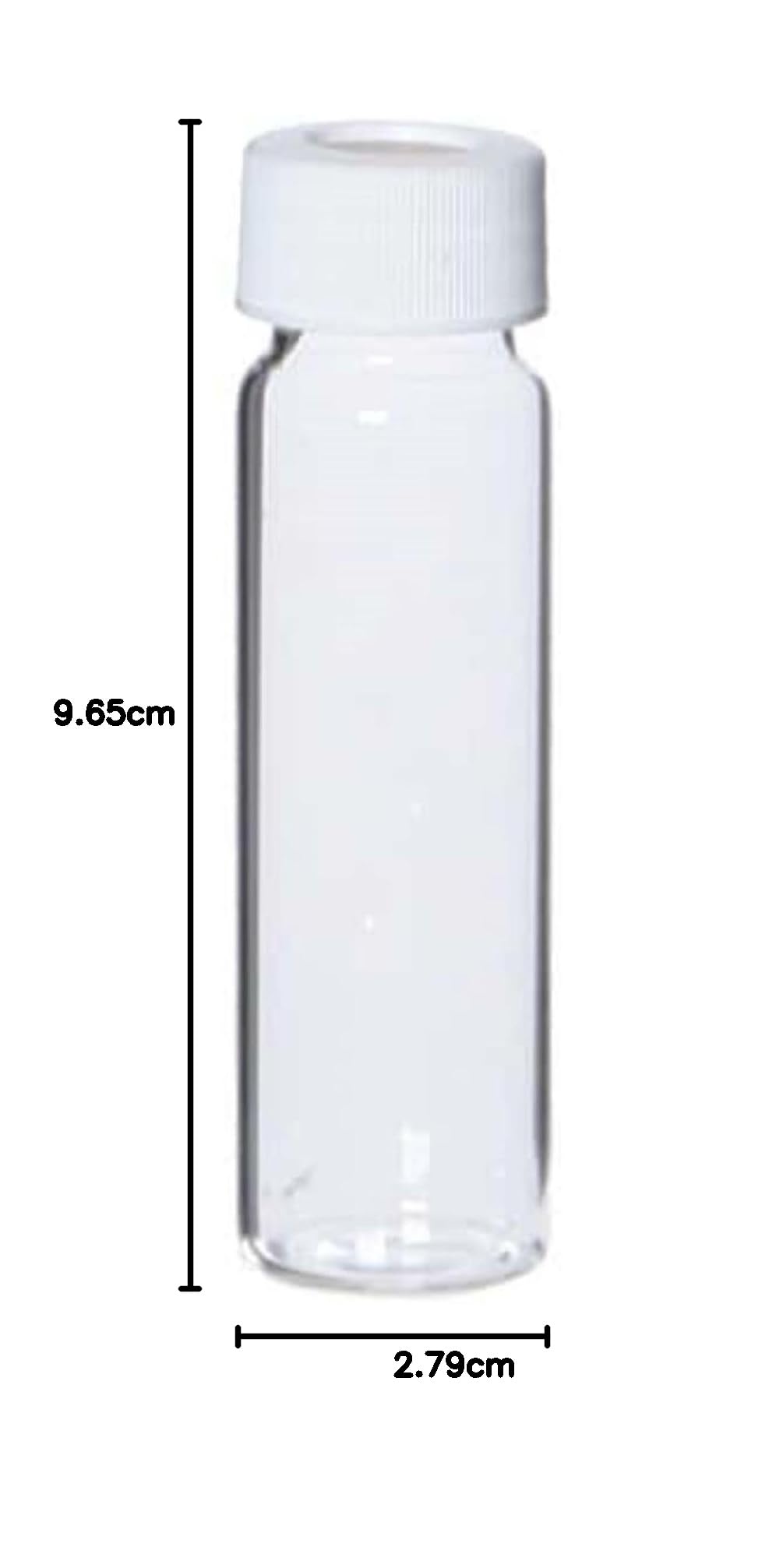 Cole-Parmer AO-35206-86 Cole-Parmer APC1560 - Flaconcini trasparenti VOA, 40 ml, con tappo per sette, 72/C, confezione da 72