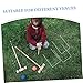 FOYTOKI 5pcs Metal Croquet Hoops Family Croquet Set Wickets for Outdoor Games Replacement Parts for Lawn Games