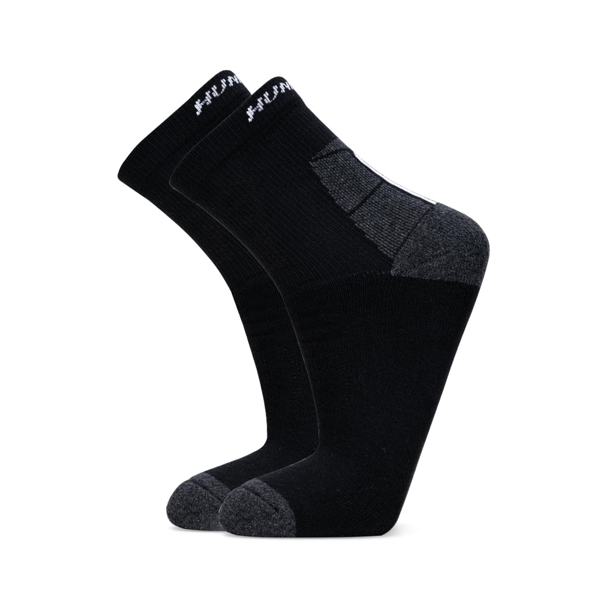 Hundred Ace High Quarter Length Performance Sports Socks (Black)