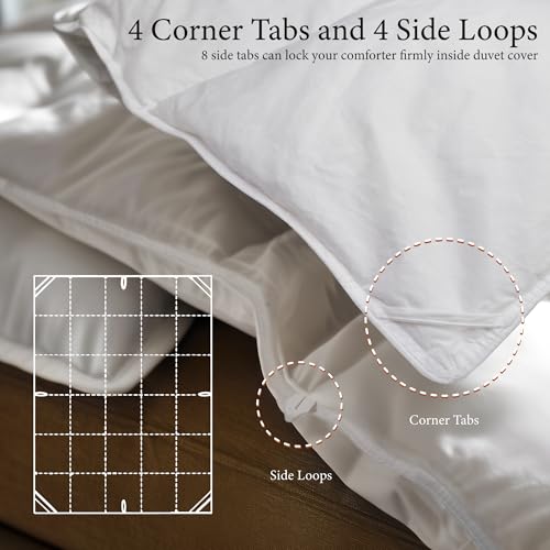 SANSWAN Goose Down Feather Fiber Comforter Queen Size Duvet Insert - image 8