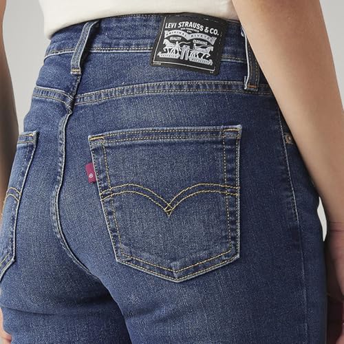 Image of Levi's Women's 726 Mid Indigo Flared Fit High-Rise Jeans