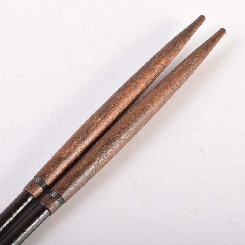 茶道具 金工師 木村清斎作 桑柄火箸 炉用火箸 共箱 C