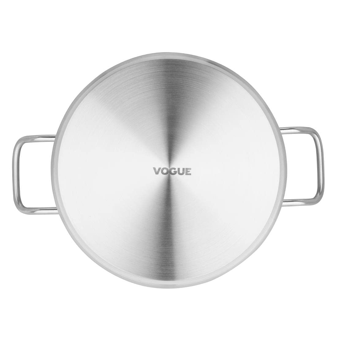 Vogue T177 Casserole en acier inoxydable 14 Pt, 28 cm de diamètre, 12 cm de profondeur, couvercles vendus séparément