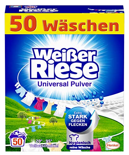 Univerzalni prašak Bijeli div, jaki deterdžent, 50 punjenja, posebno jak protiv mrlja i za higijenski čisto rublje