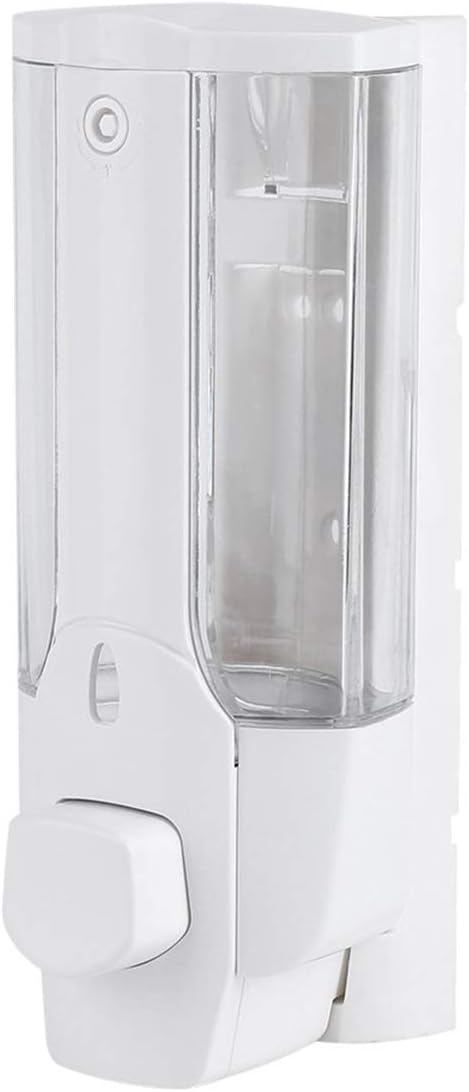 iFCOW Wall Mounted Soap Dispenser, 350ml Kitchen BathroomLiquid Soap Dispenser Shower Shampoo Containers Manual Hand Soap Dispenser for Home Hotel Hospital
