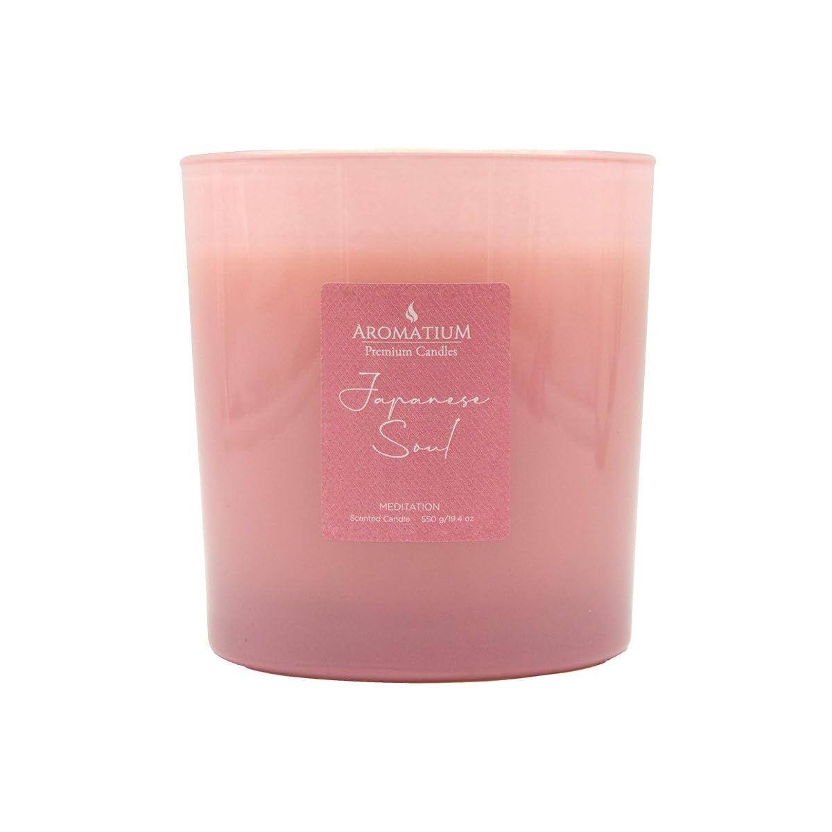 Vela Aromática Premium Grande Rosa|3 Mechas|Para El Hogar|Duración De Más De 70 horas| Aroma Duradero|Aromaterapia|Para Ambiente Relajante Y Acogedor| Regalo Original | Decoración Lujosa