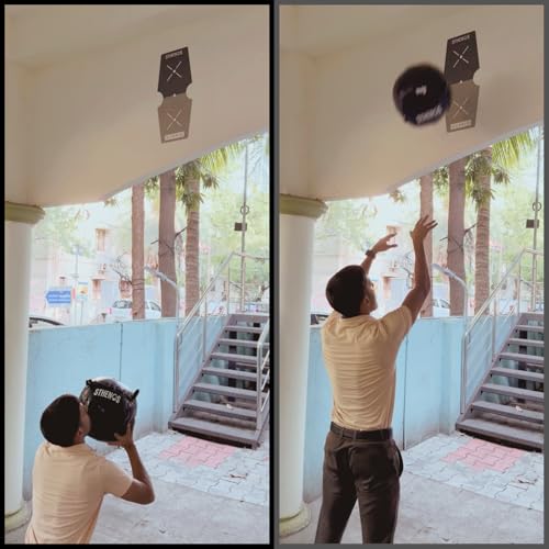 Image of Hyrox Wall Ball Target Sticker Pack of 2, High Adhesive Wall Target Decals for Hyrox & Functional Fitness Training, Removable Renter Friendly Wall Ball Target Marker