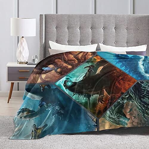 Kids Throw Blanket Ultra-Soft 3D Printed Flannel Blanket For Boys Girls, All Season Super Soft Plush Blanket For Bed Sofa 50"X40" #TOP4