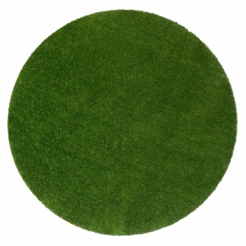 Tapete redondo de césped artificial Joy Carpets GreenSpace 7'6" miniatura 1