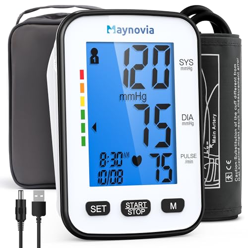 Image of Upper Arm Blood Pressure Monitor, Talking, 8.6-16.5 in Cuff | English and Spanish voice, backlit LCD, 6-level volume, 2-user memory, 120 readings, irregular heartbeat detection, home use