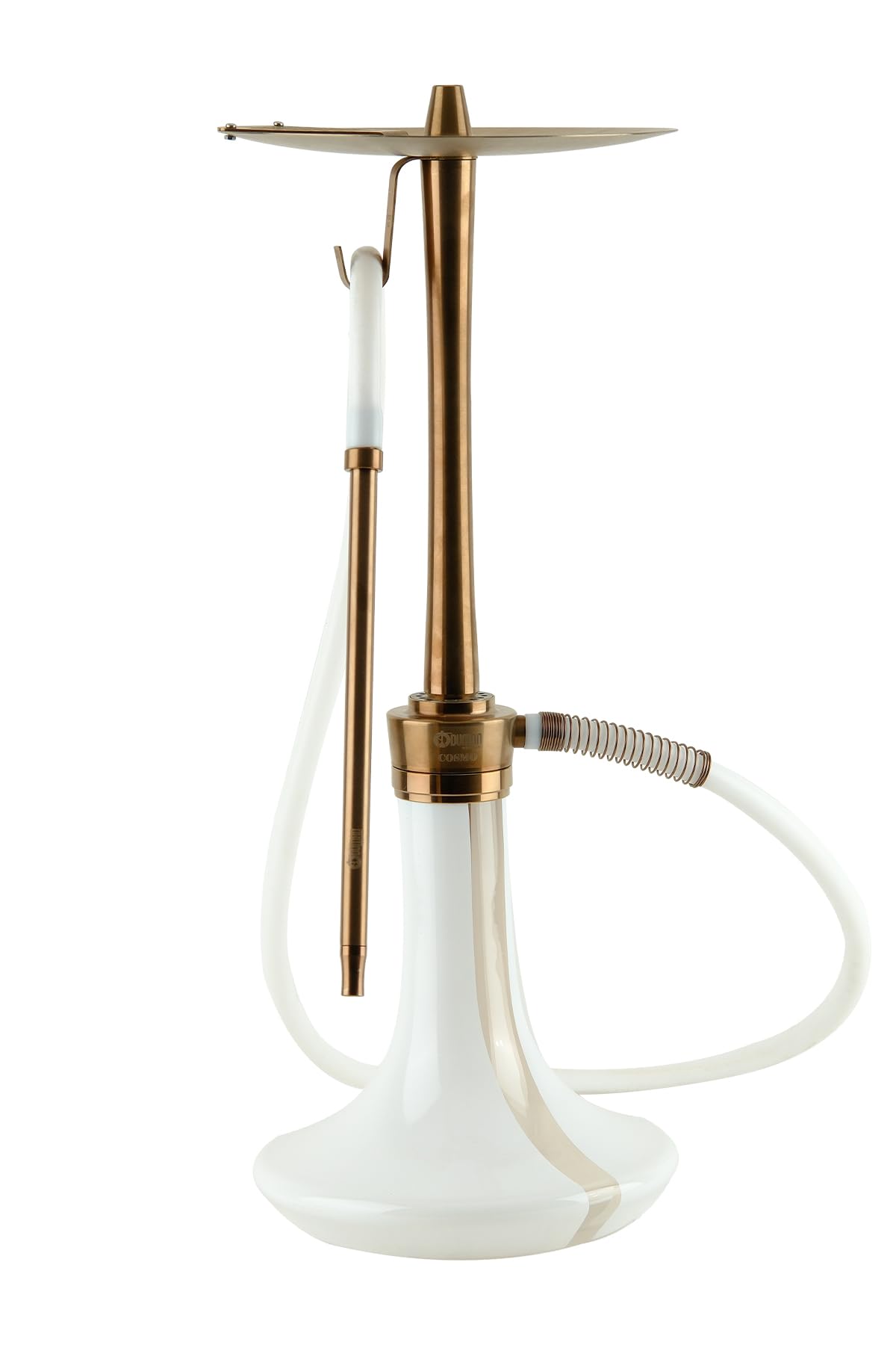 COSMO HOOKAH SHISHA - BRONZE BODY - WHITE GLASS
