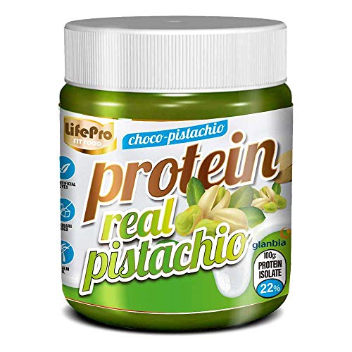 Life Pro Fit Food Protein Cream Real Pistacho | 20% Proteina | Crema Proteica Sabor Pistacho | Facil de untar | Sin azucares añadidos | Sin conservantes artificiales