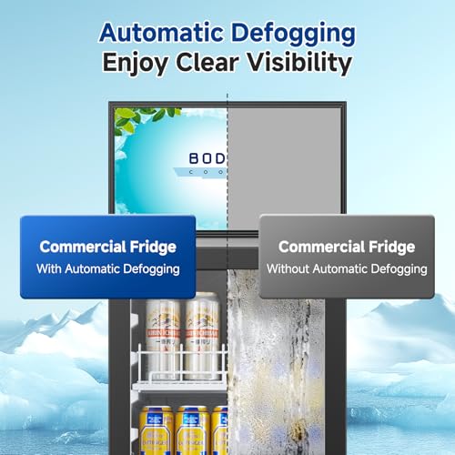 Image of BODEGA BODEGACOOLER Commercial Refrigerator with Glass Door,6.53 Cu.Ft Beverage Fridge