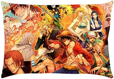 Pillow Case Cover Anime Cool Cute Standard Pillowcases Cushion Cover Throw Pillow Case 20"x30" Inches Cover Cushion for Kid Gifts Sofa Bedding Home Decorative
