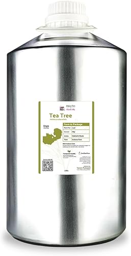 Miniatura 1 de Nature Packaged Aceite de árbol de té, directo de Arulussa Farms en Zambia, 100% puro, grado terapéutico, aceites esenciales a granel (25 libras)