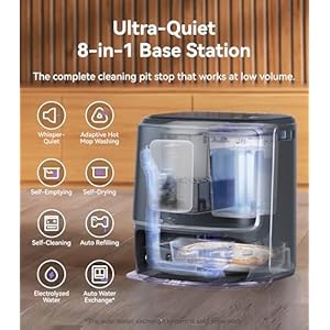 NARWAL Freo Z Ultra Robot Vacuum and Mop Combo, Dual RGB Cameras and Chips, AI Avoidance, 12000Pa Suction, Real-Time Decisions, Adaptive Hot-Water Self Wash & Self Emptying, Pet Hair, Quiet, Grey NARWAL Freo Z Ultra Robot Vacuum and Mop Combo Dual RGB Cameras and Chips AI Avoidance 12000Pa Suction Real Time Decisions Adaptive Hot Water Self Wash Self Emptying Pet Hair Quiet Grey