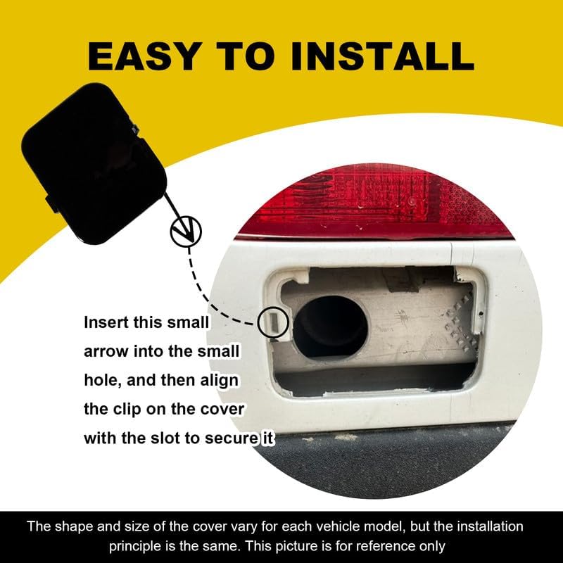 Car Front Bumper Tow Hook Cover Compatible with Nissan Maxima 2009 2010 2011 2012 2013 Trailer Cover Cap 62086-9N00H Small Lid Towing Eye Cap White Right Passenger Side