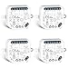 LoraTap Interruttore Tapparelle WiFi, 4pz Modulo Comando per Tapparelle Elettriche, Controllo Vocale con Alexa e Google Home, Controllo App Smart Life, Timer Switch per Persiane e Tende, 300W