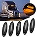 Xotic Tech Smoked Lens Amber LED Raised Roof Marker Lights for Freightliner Cascadia 2008 2009 2010 2011 2012 2013 2014 2015 2016 2017 2018 2019 2020