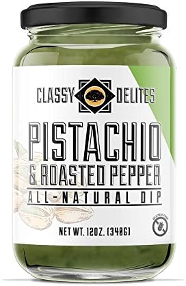 Pistachio Roasted Pepper Dip - All Natural Spread