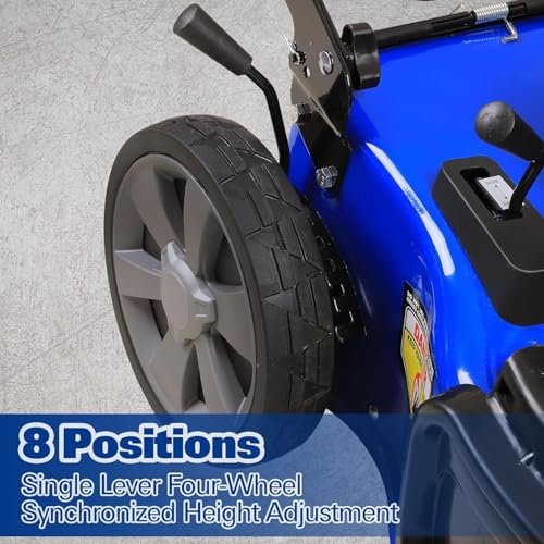 Image of BILT HARD 21 inch Self Propelled Gas Lawn Mower - Powered by a 201cc 4-Cycle OHV Engine, 3-in-1 Functions (Bagging, Mulching & Side Discharge), 8-Position Cutting Height Adjustment, and Easy Start.