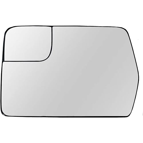 Left Driver Side Heated Mirror Glass Replacement For 2011 2012 2013 2014 Ford F150 - for Ford F150 Side Mirror Glass With Rear Holder - Replace BL3Z-17K707-E