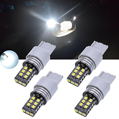 Tuincyn High Power 800 lúmenes 7440, 7440NA, 7441, 992, T20 Luces LED 15SMD 2835 Luz de marcha atrás Luces de freno traseras Corriente continua Blanco
