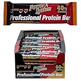70g großer Happen Power System Professional Protein Riegel - 20 x 70g Protein Bar Eiweiss Riegel (Schoko-Nougat-Crunch)