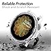 Yolovie Compatible with Samsung Galaxy Watch Active 2 Case 44mm, NOT for Active 4. PC Protective Cover Women Girl Bling Crystal Diamonds Shiny Rhinestone Bumper Watch Cases (44mm Silver