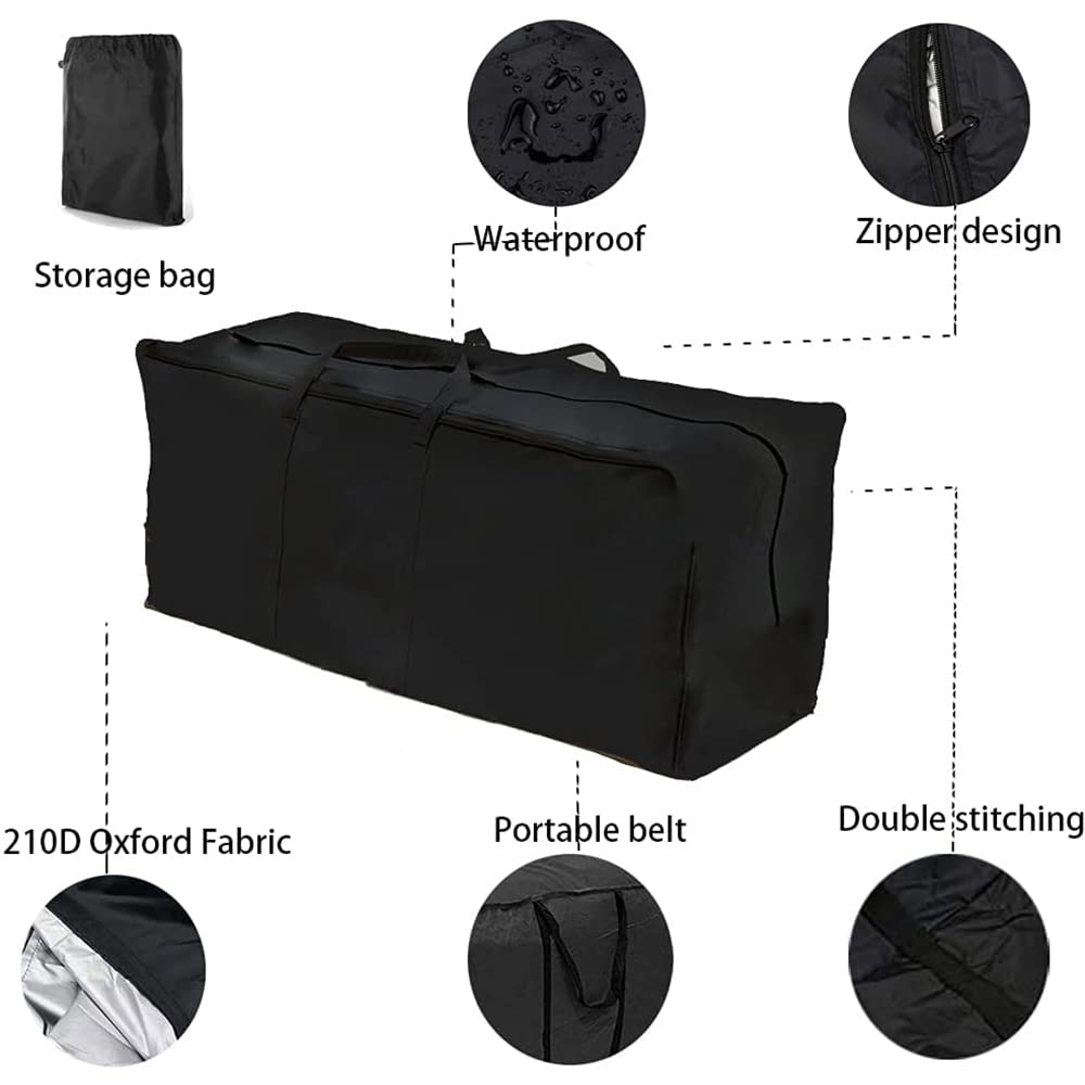 2 Sacs Rangement Oxford 210D - Housses Protections Coussins Jardin, Couvertures, Sapins Noël