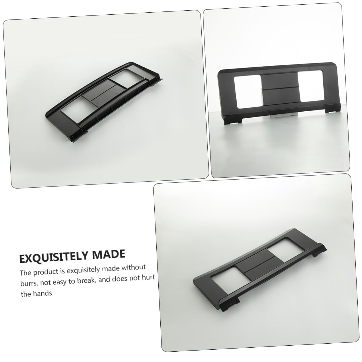 SOIMISS Supporto Per Spartiti Musicali Per Tastiera in Abs Nero Resistente, Portatile e Leggero, Leggio Robusto e Pratico Per Pianoforte Elettronico, Per Studio e Performance Musicale