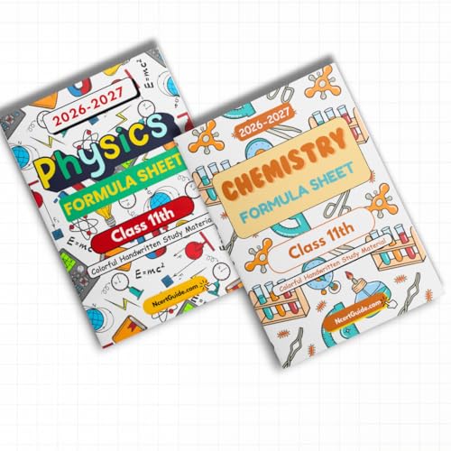Image of Class 11 Physics + Chemistry Formula Notes 2026-27 Edition | Handwritten Colorful Study Book | CBSE NCERT Quick Revision Guide for Formulas, Equations & Derivations