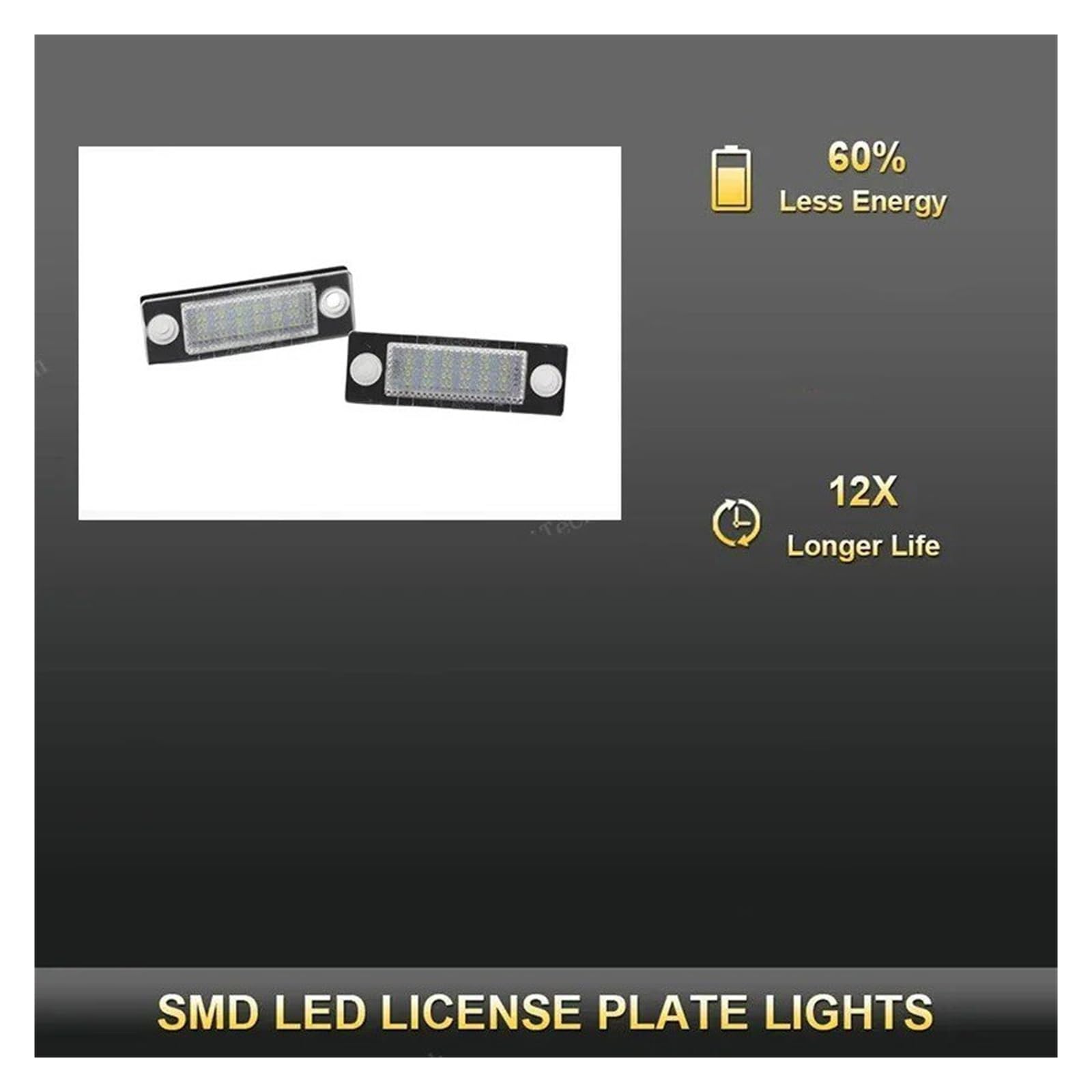 Luci Targa Per VW Per Golf Per Passat B6 B5 MK5 Per Touran Per Jetta VI Transporter T5 2x LED Posteriore SMD Numero Licenza Lampada Luce Targa