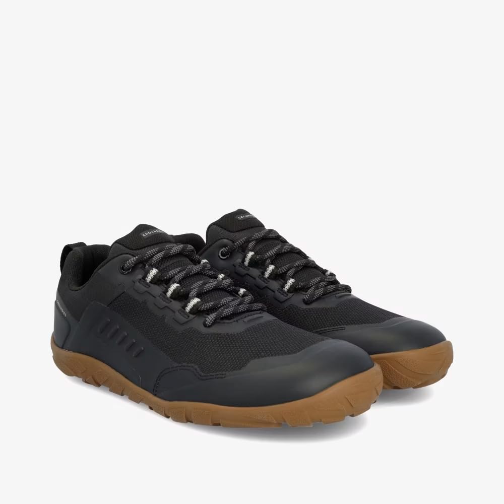 GROUNDIES All Terrain Low 2.0 Wodoodporne buty trekkingowe dla kobiet, lekkie buty na boso z elastyczną podeszwą zewnętrzną TrueSense Traction trekkingowe
