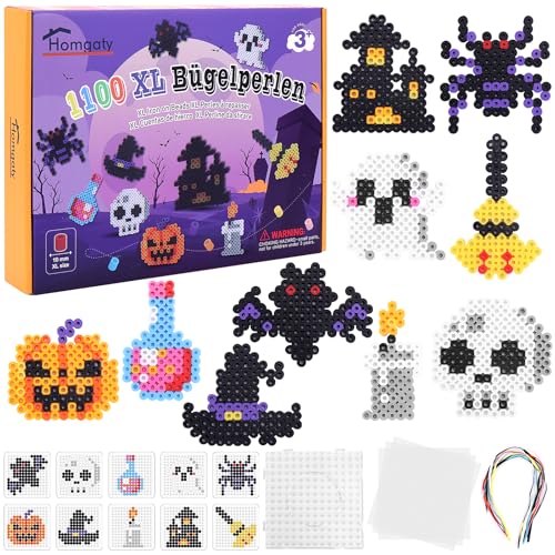 Homgaty Große 10mm Bügelperlen Halloween Set 1100 Stück – Ansicht 1