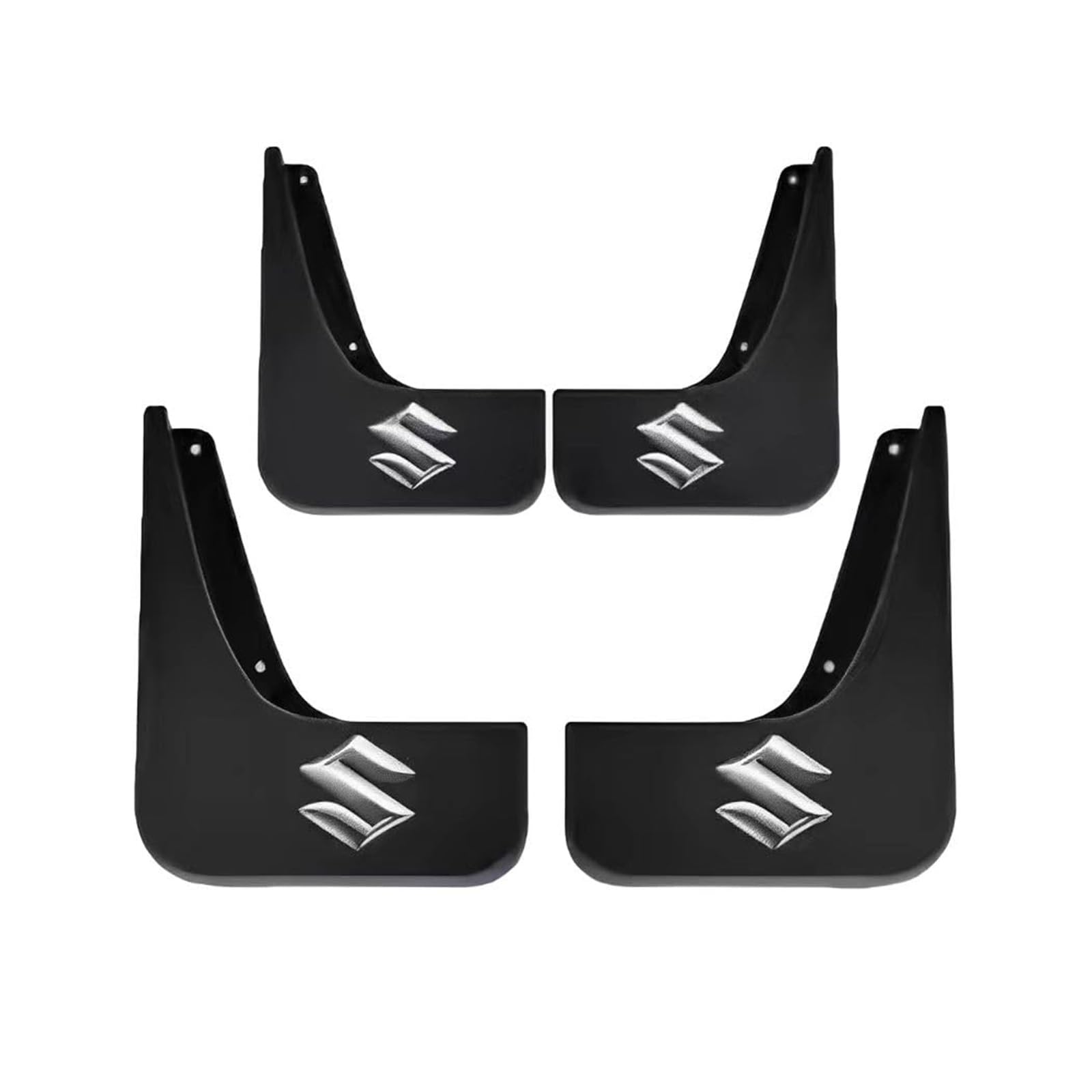 KRFDSV Spritzschutz Set Für Suzuki SX4 2014-2021 | 4-teilige Kotflügelverbreiterung Schwarz