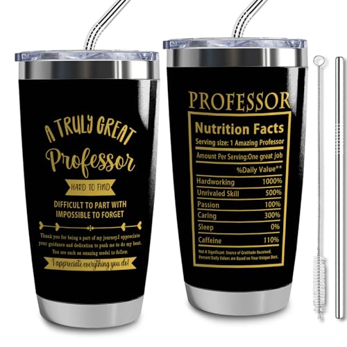 LLKJHGE Professor Gift Tumbler for Coworker,20 oz Stainless Steel Insulated Tumblers with...