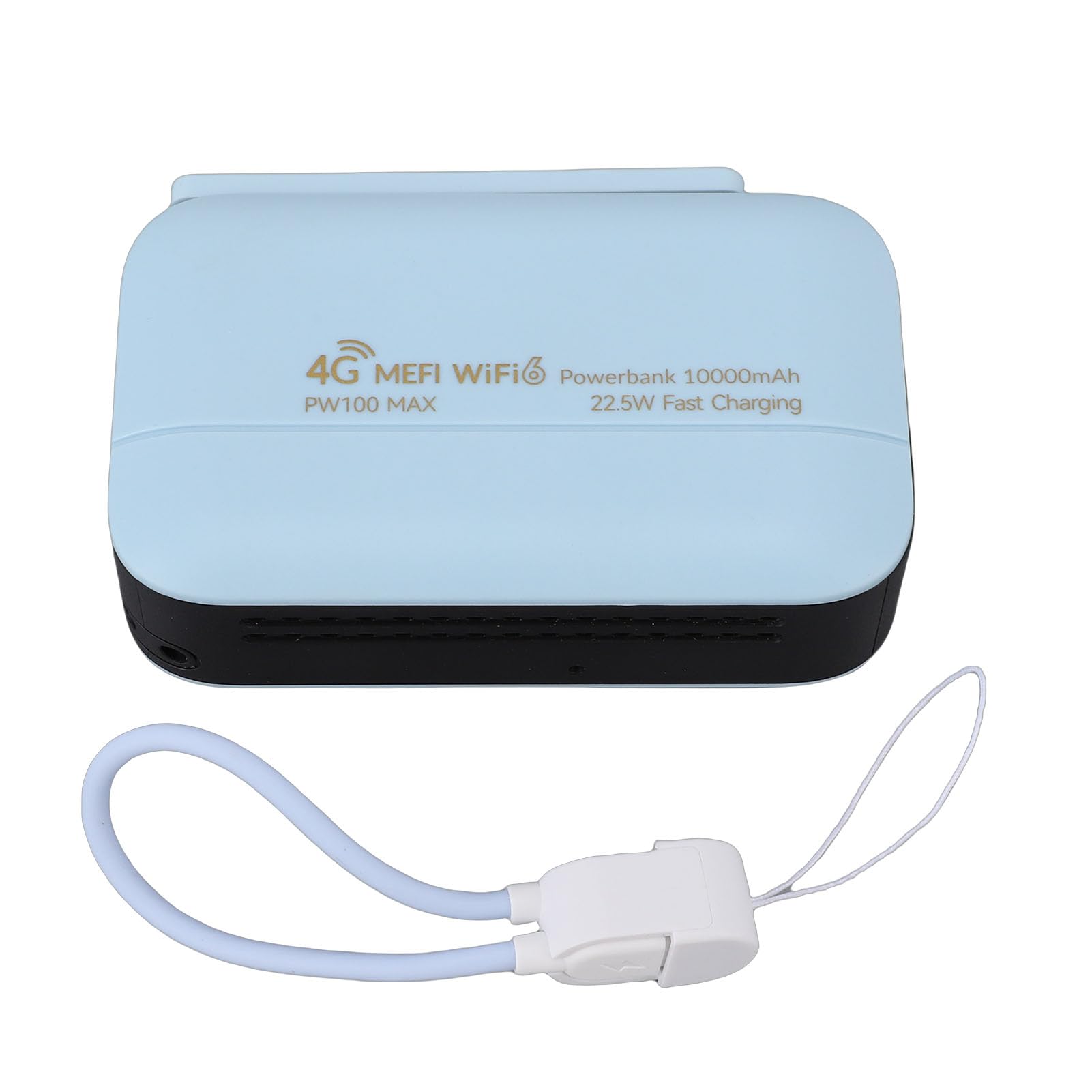 Qcwwy Hotspot LTE Portatile, Router da Viaggio WiFi 6 con Slot SIM, Ricarica Rapida 300Mbps 10000mAh, Supporta 16 Dispositivi, Configurazione in 30 Secondi per Viaggiatori d'affari per Uso Esterno
