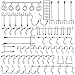 7535H Pegboard Hooks 62Pcs Organizer Assortment with Metal Hooks and 30 pcs Peg Locks