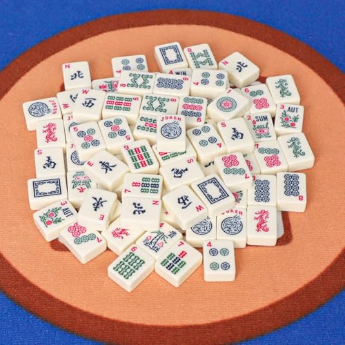 Set de fichas American Mahjong 166 piezas color marfil miniatura 6