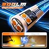 194 LED Bulbs for Cab Top Clearance Marker Lights, Non-Polarity Amber T10 168 W5W 6-3030-SMD Replacement Bulbs for License Plate Dome Map Turn Signal Light