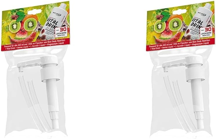 6 Stück Dosierpumpen Für Best Body Nutrition | Für 500ml/1000ml Flaschen | Weiß