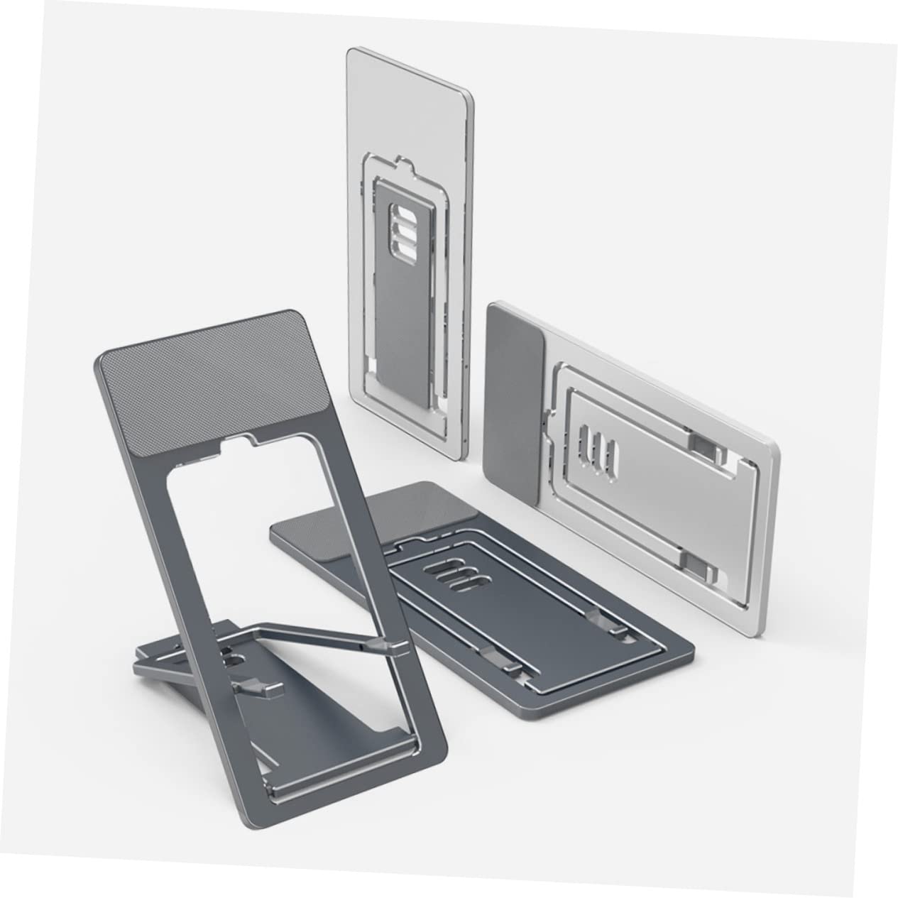 OSALADI 3pezzi Supporto Telefonico Pieghevole Regolabile Per Scrivania Porta Tablet e Smartphone Portatile Materiale Resistente e Durevole Per Uso Quotidiano e Viaggi