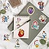 100PCS Cute Cartoon Character Stickers Kids Stickers Pack Cute Cartoon Princess Deals for Kids Teens Waterproof Vinyl Water Bottles Laptop Princess Sticker for Party Décor School Reword for Kid #4